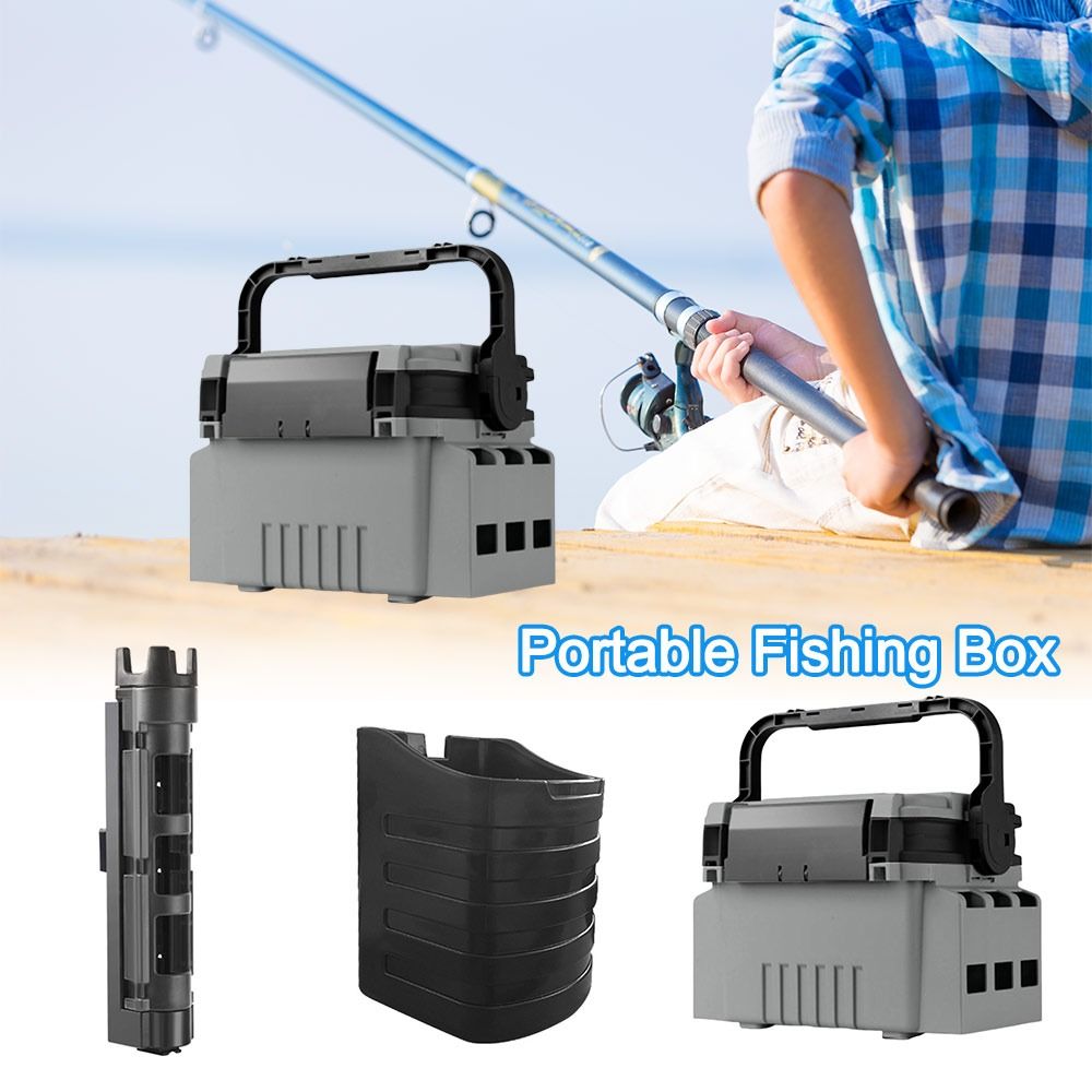 Fishing Kayak Crate - Kotak Pancing Portabel Multifungsi Kapasitas Besar